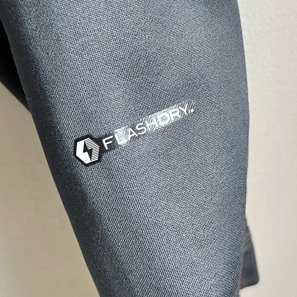 The North Face | Red and Gray 1/2 Zip Flashdry Performance Jacket